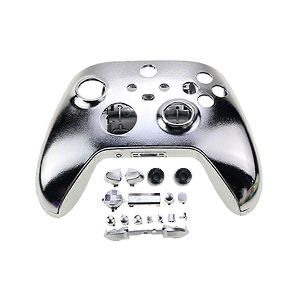 För Xbox Series X/S Controller Chrome Plating Housing Shell Case Full Set