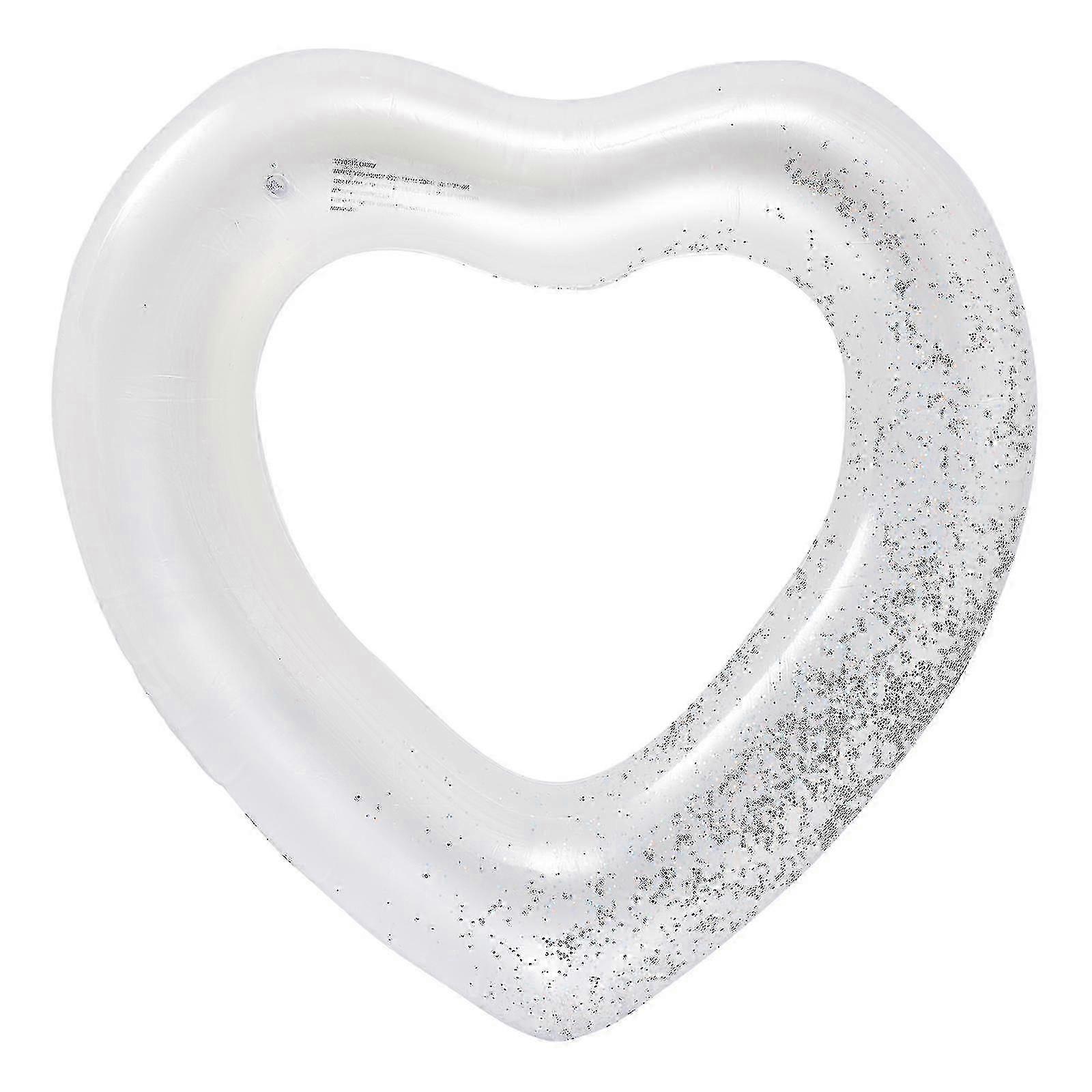 Classic Heart-Shaped Inflatable Swim Ring for Poolside Fun
