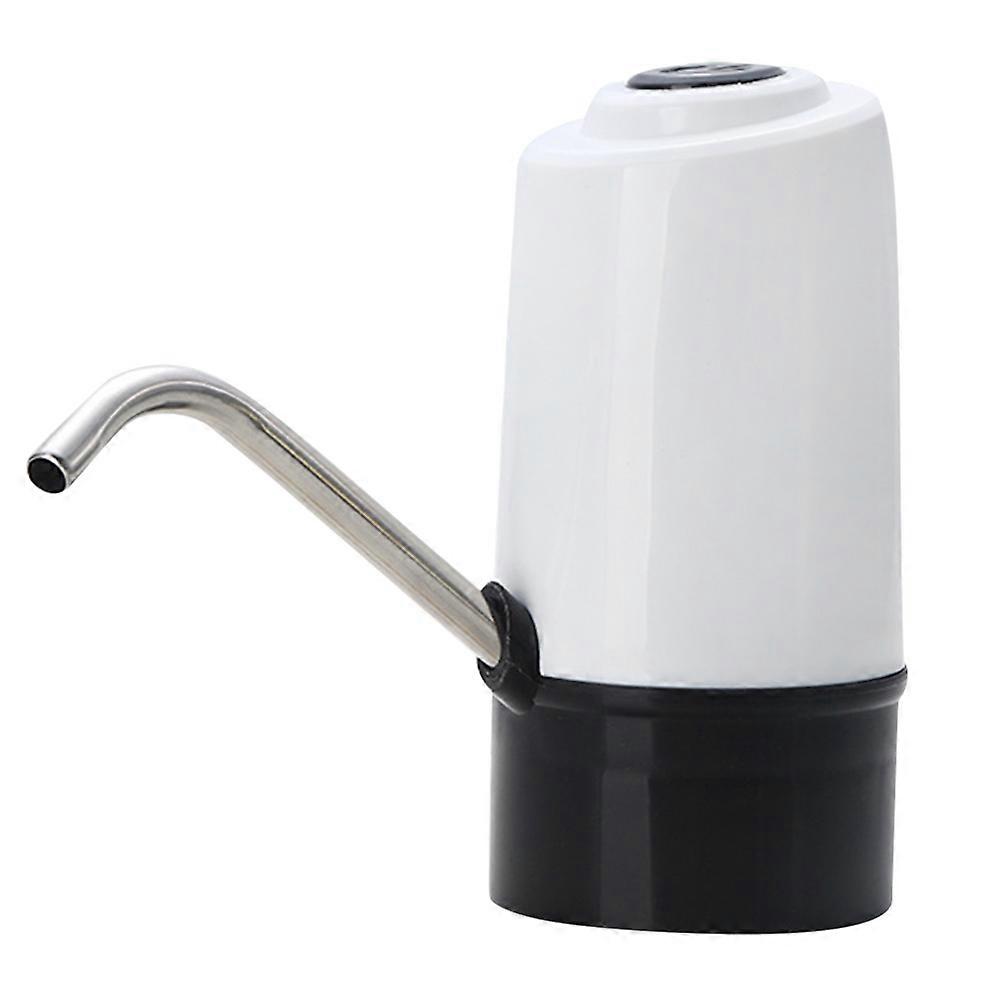 Smart Household Water Dispenser with Rechargeable USB Electric Pump for Healthy Drinking Fits Most Bottles Easy to Use White