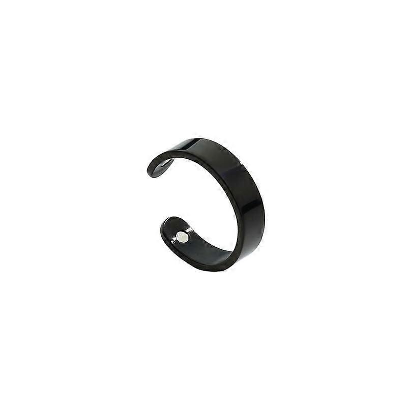 Anti Snoring Ring Black Adjustable Size Comfortable Sleep Aid for Snoring Relief