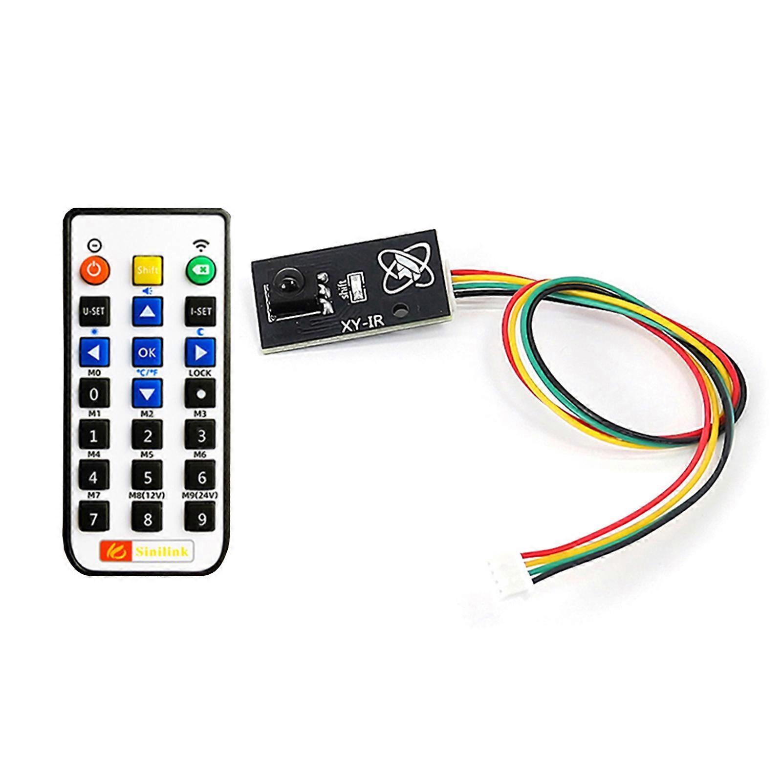 Infrare Remote Receiver Module Sensitive Infrare Remotes Control Module with Digital Keypad for Power Systems Multicolor