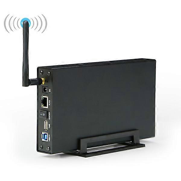 Blueendless Festplattengehäuse HDD Externer USB3.0 Streaming Server 3.5\"