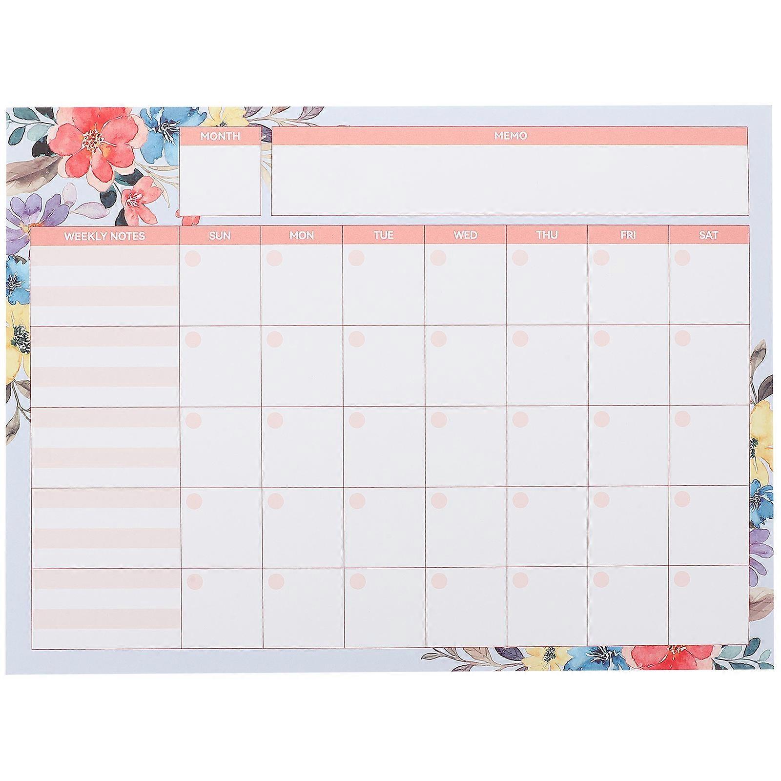 Schedule Planner Notebook Daily Planning Office Staff Rectangular Simple Design 28.5X21.5CM 1Pcs