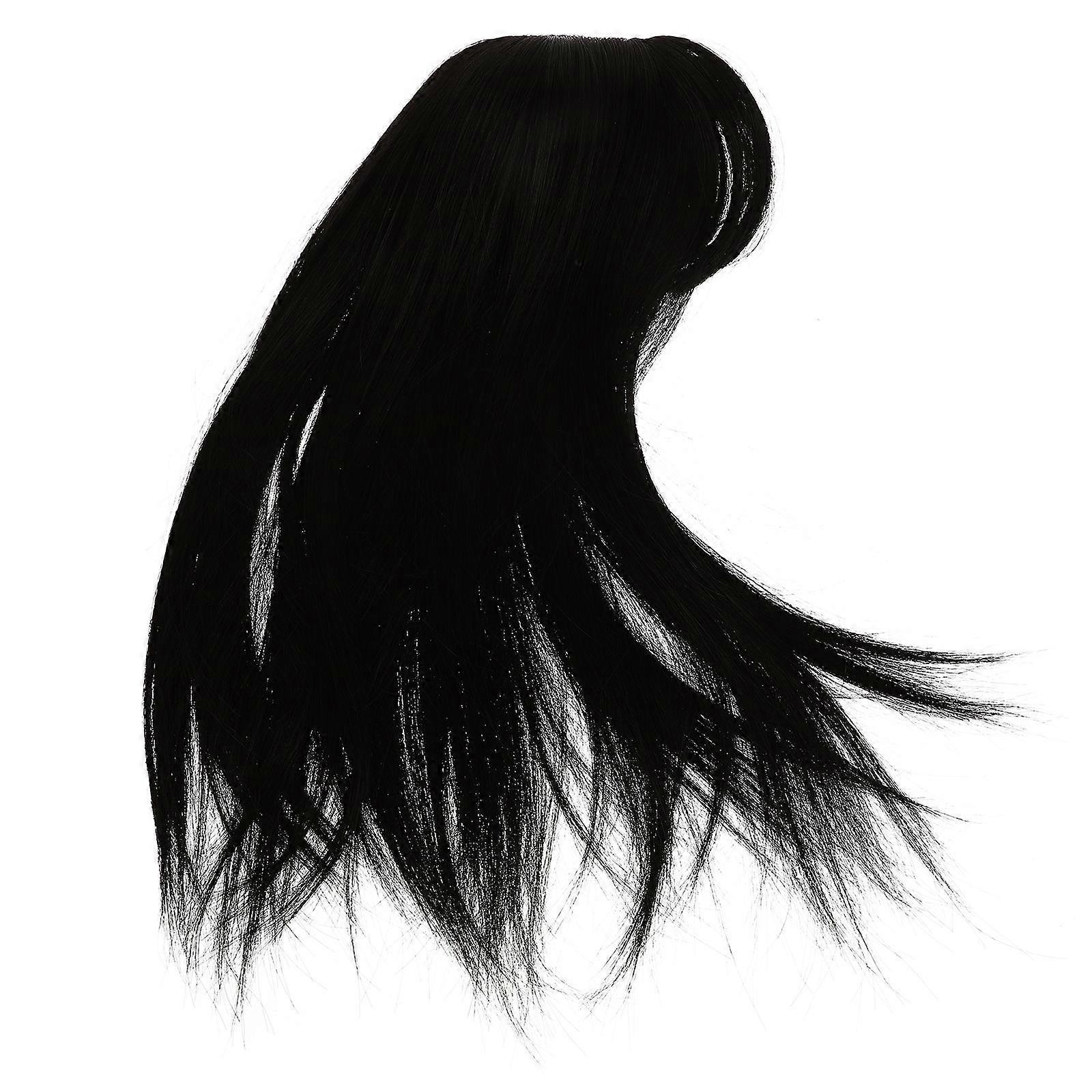 Real Hair Extensions for Women with Natural Look Lightweight Invisible Design Black High Temperature Silk Blend