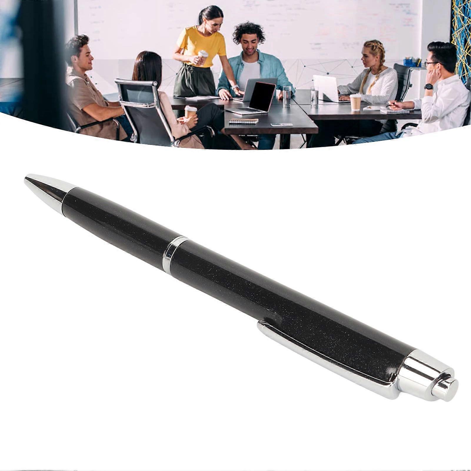 Digital Voice Recorder Portable Pen Voice to Text Noise Reduction Voice Activated Recorder Pen for Lecture Meeting Class Neutral English, Black 16GB