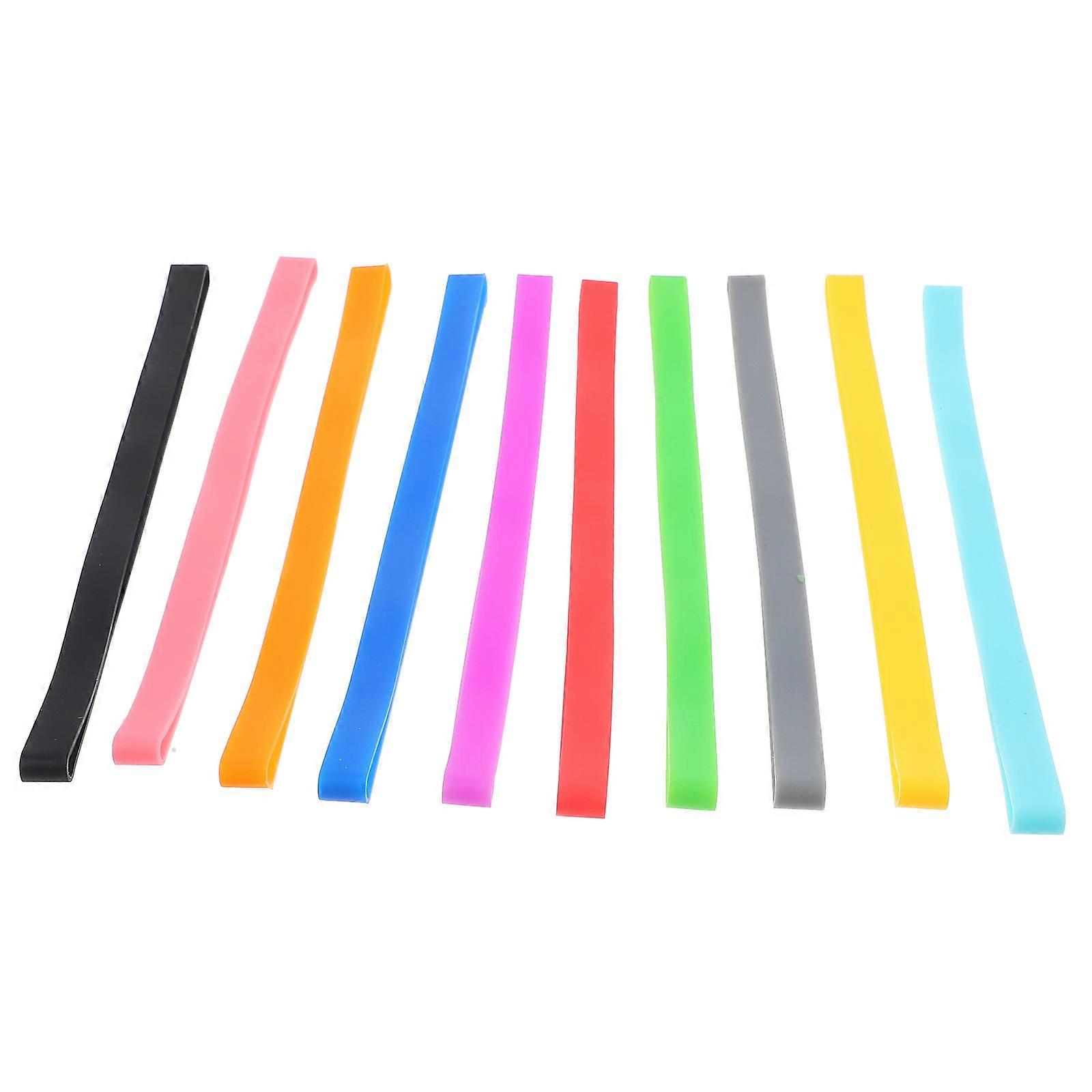 Multi-Function Rubber Bands Fixing Elastic Band For Books 10Pcs