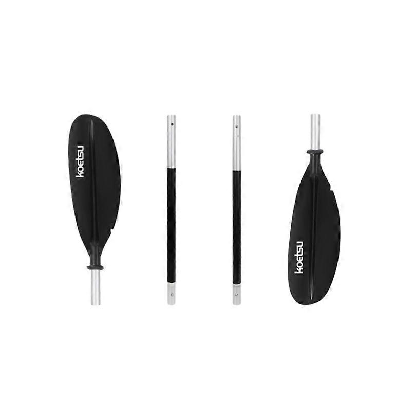 Boat Paddle Four-Piece Double-Ended Paddle Aluminum Alloy Boat Paddle Canoe Paddle Kayak Combination Paddle Black