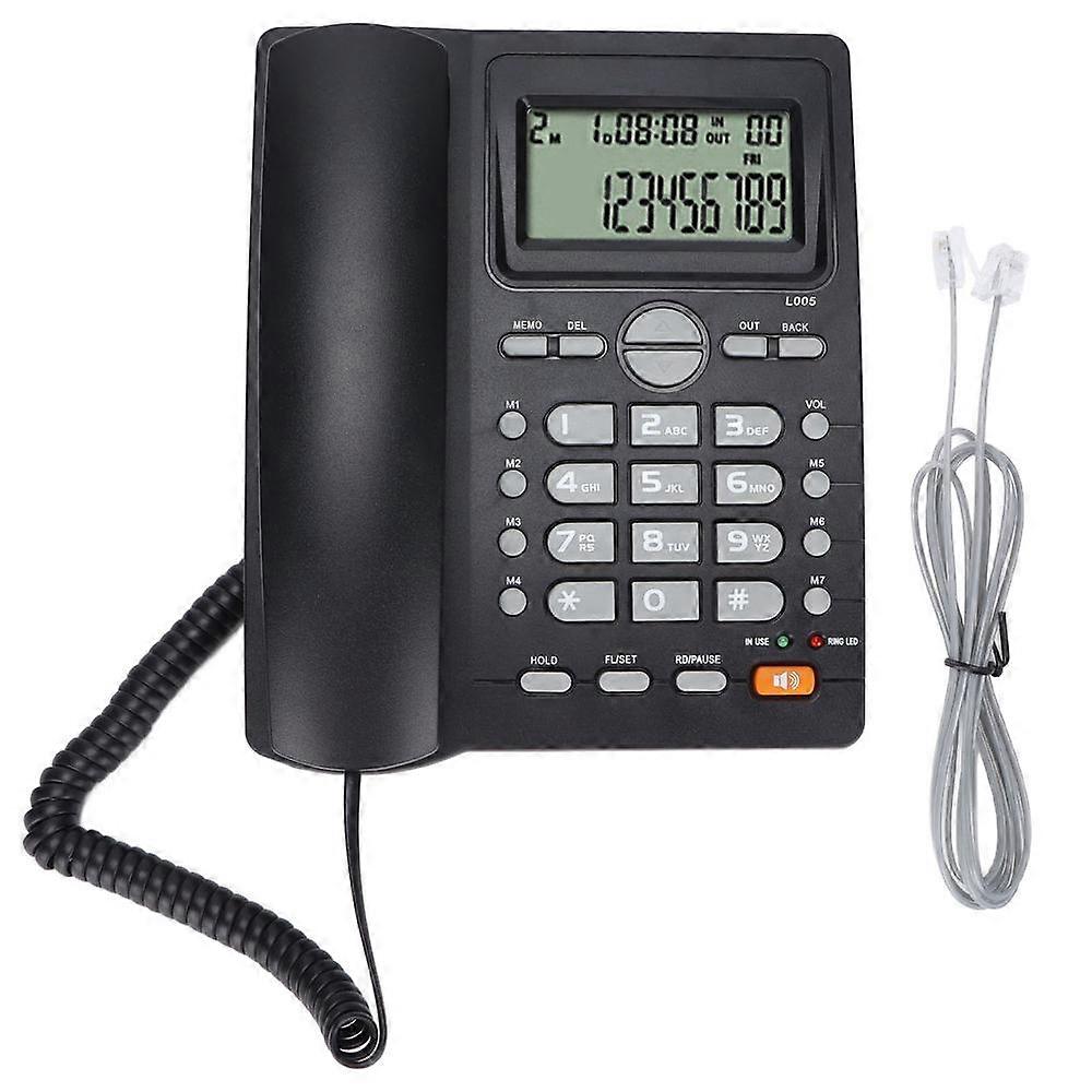 Wired Telephone with Caller ID, Noise Reduction, Mute, and Redial Function for Home, Hotel, or Office Use