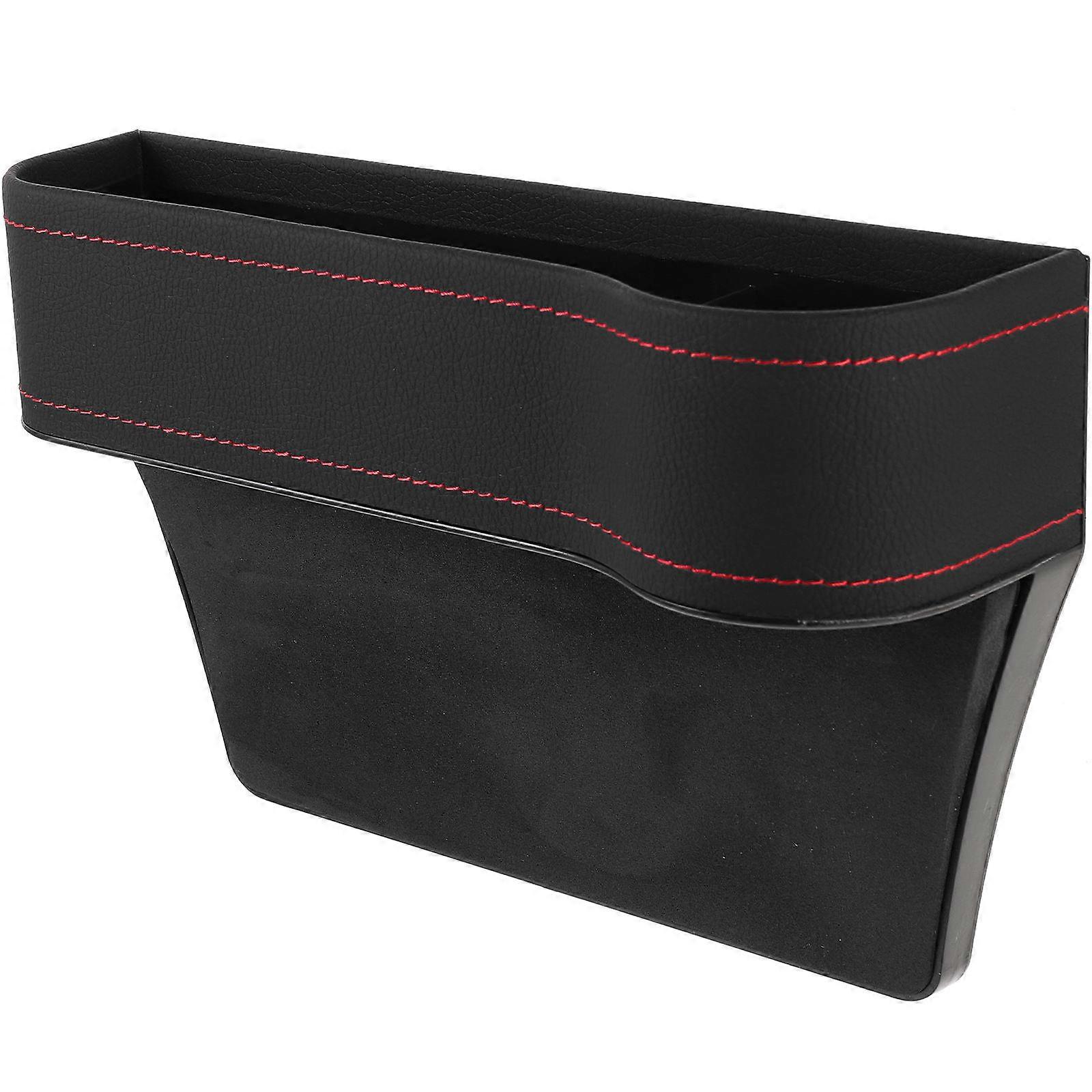 Car Seat Side Pocket Organizer Designed For Travel Black Rectangular Shape 1Set