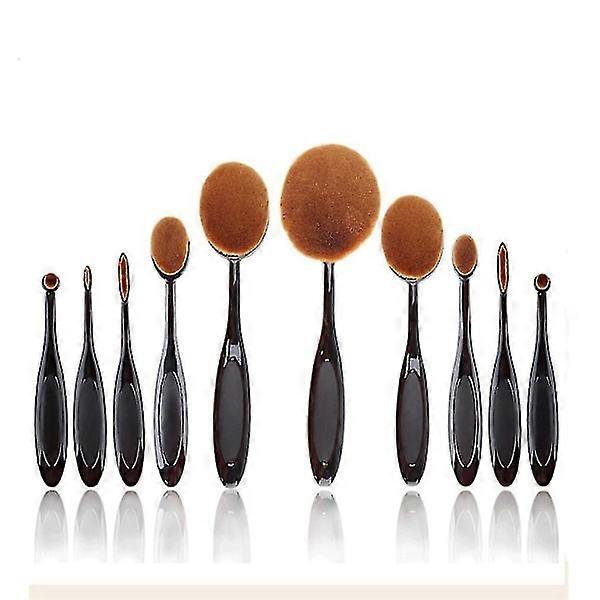 Make-up-Schwämme in Zahnbürstenform, oval, 10er-Pack