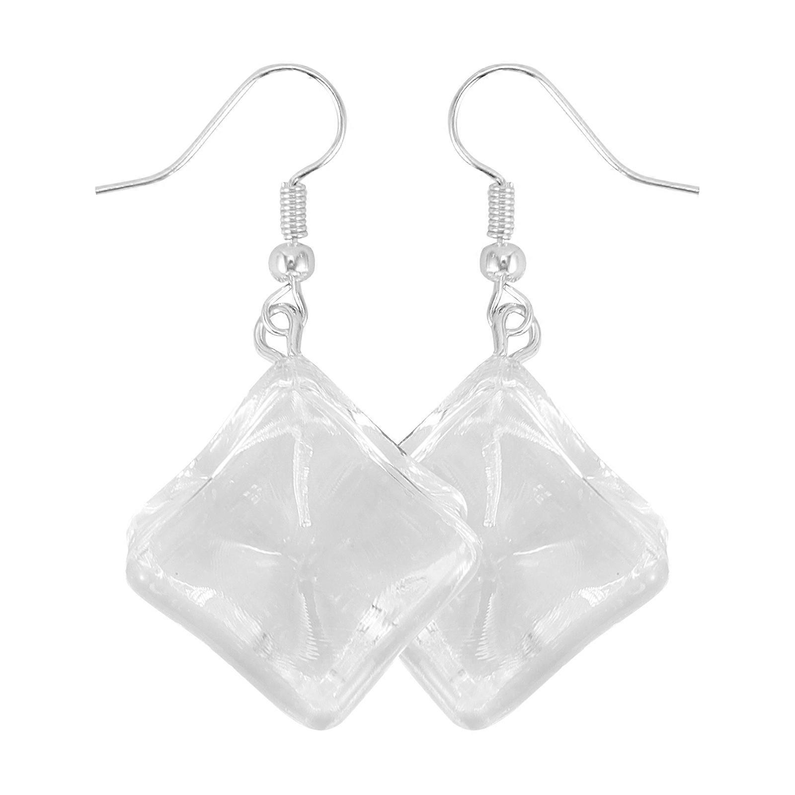 Here's a polished and engaging product description for your **Exaggerated Resin Ice Cube Earrings**:
 
### ❄️ Exaggerated Resin Ice Cube Earrings –