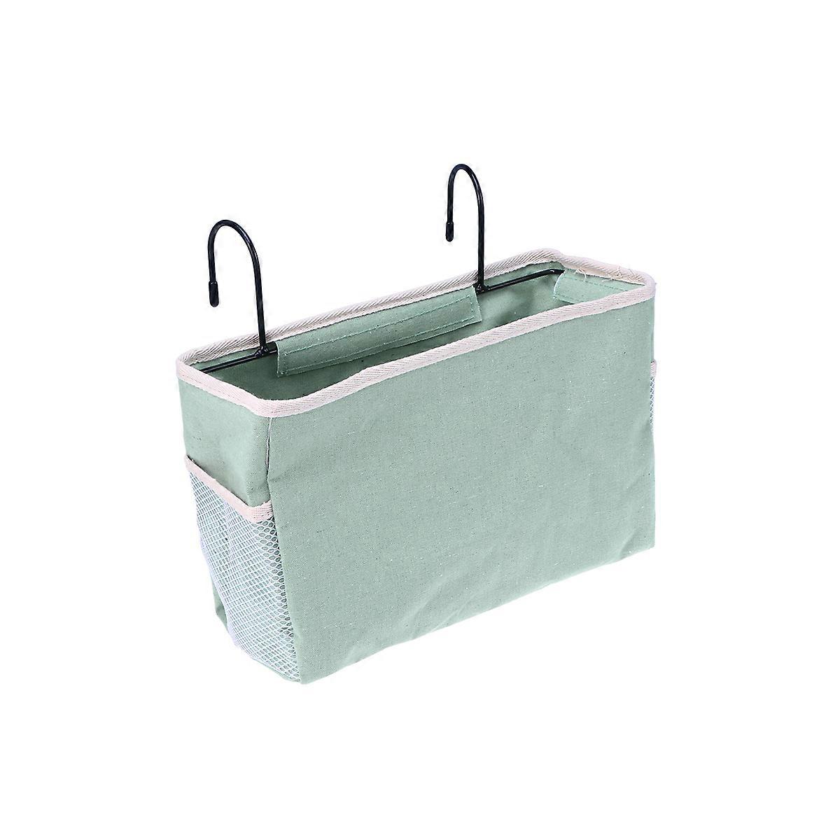 Blue Felt Fabric Storage Bag Hanging Organizer for 1Pcs Bedside Use