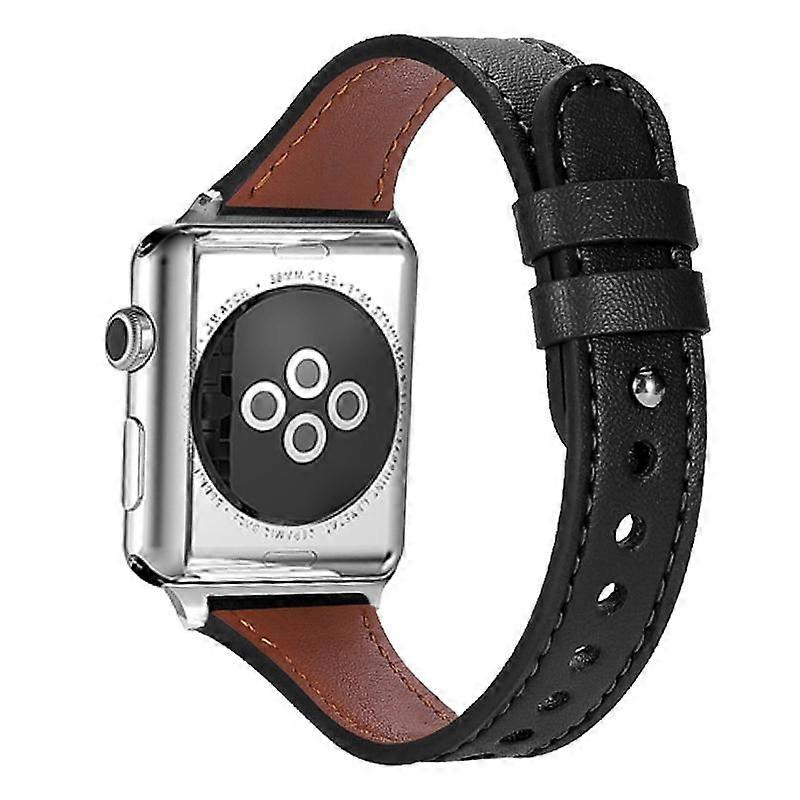 xDfind Double Ring Single Rivet Leather Watch Band