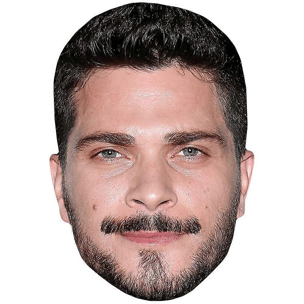 Alessio Lapice (Beard) Celebrity Mask, Flat Card Face