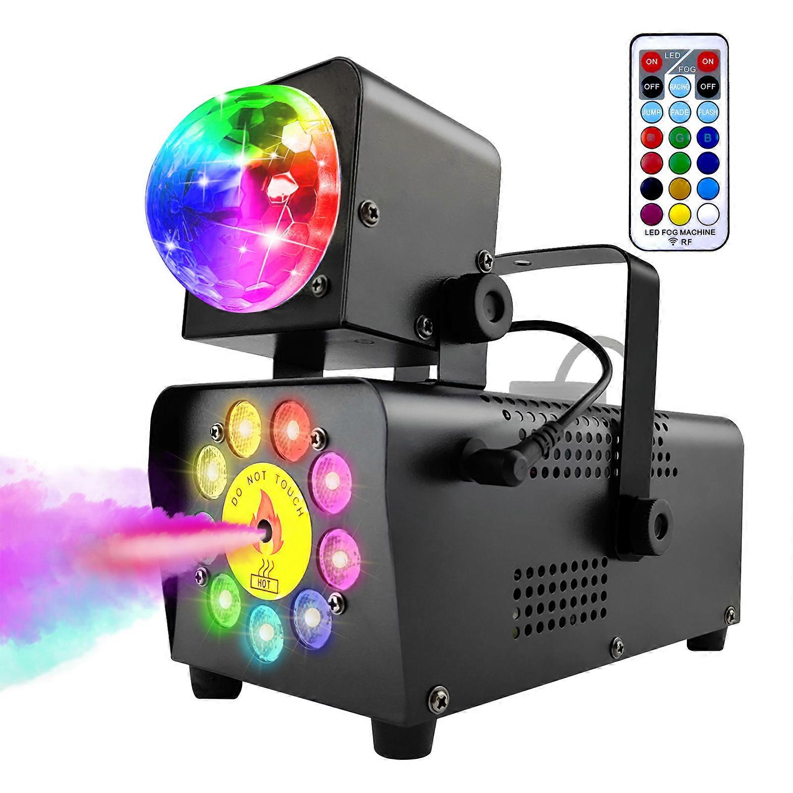 500W draagbare mistmachine automatische rookmachine met draadloze afstandsbediening 9 LED-verlichting