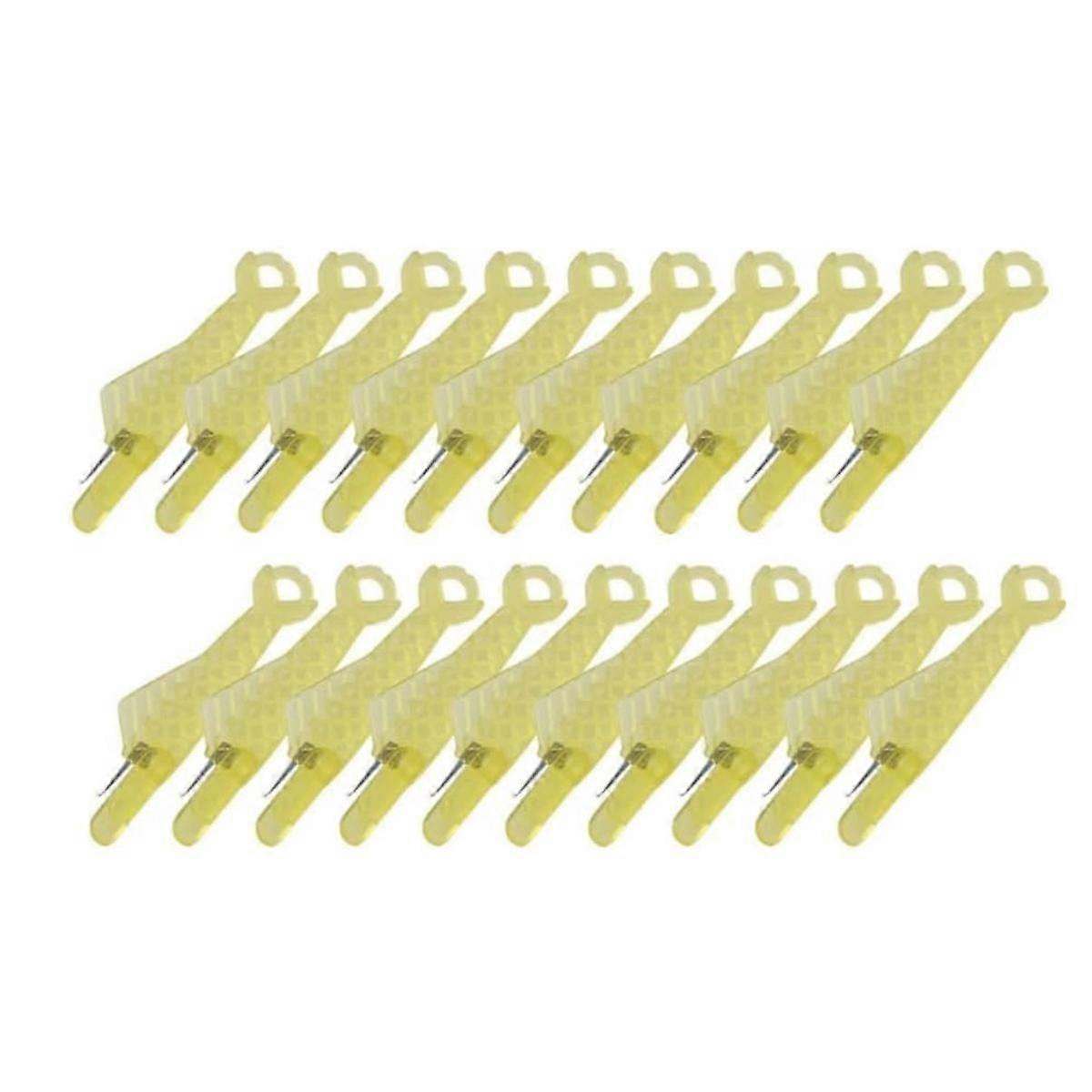 Fish Mouth Sewing Machine Needle Threader, 2024 Upgrade Automatic Sewing Needle Threader Tool,Yellow 100PCS
