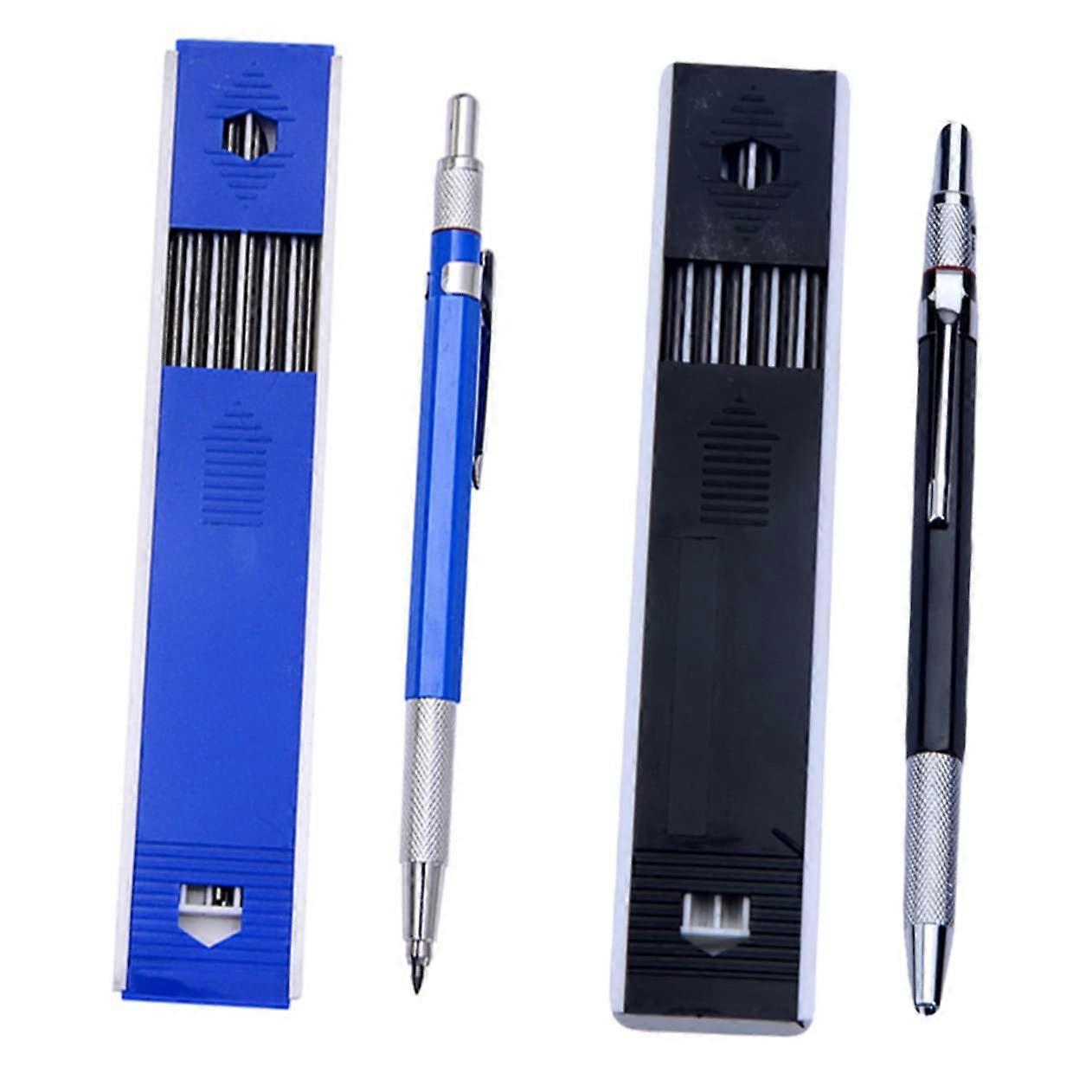 Drawing Pen 2 Sets, Graphite Mechanical Pen, Carpenter's Craft Pen, Assorted Colours 1 Pack