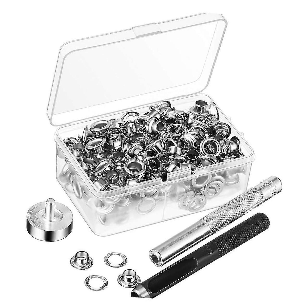 Grommet Tool 203Piece Eyelet Button Storage Can Set Set Awnings Accessories