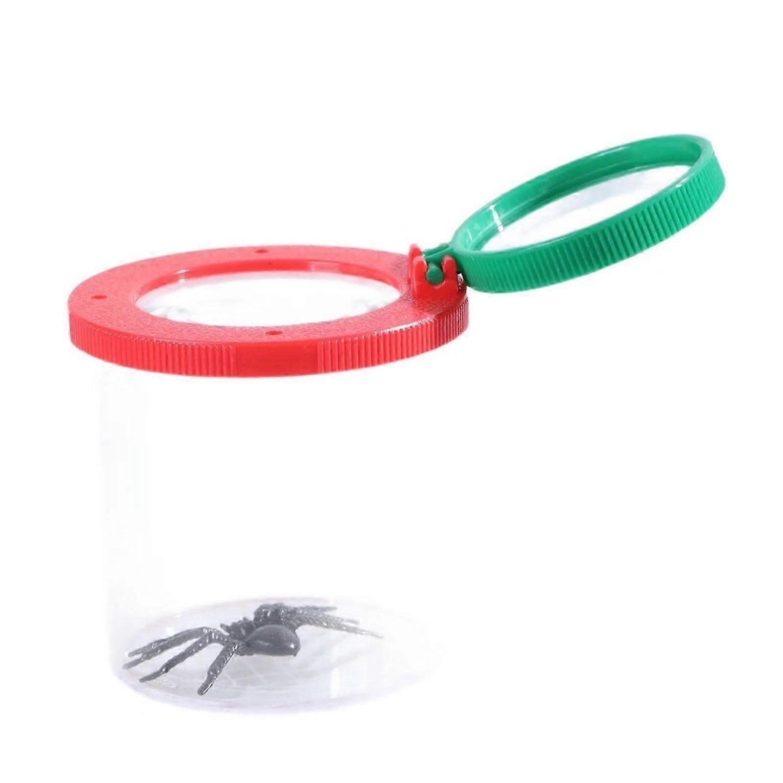 2025 Educational collection container, durable, magnifying glass, container, learning tool for educational use