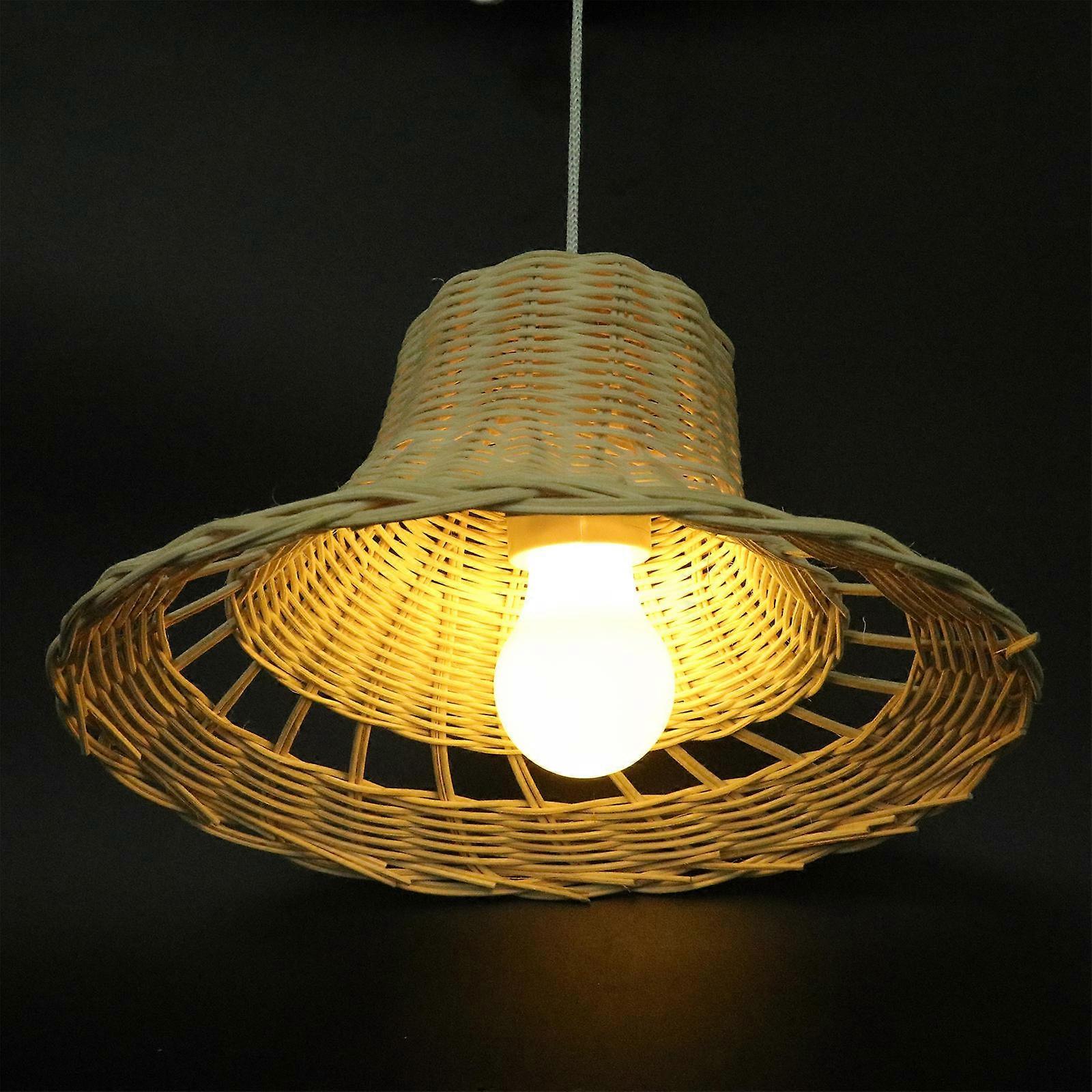 Rustic Lamp Cover for Home Decoration and Lighting Accessory in Khaki Color That Diffuses Light Effectively 1Set