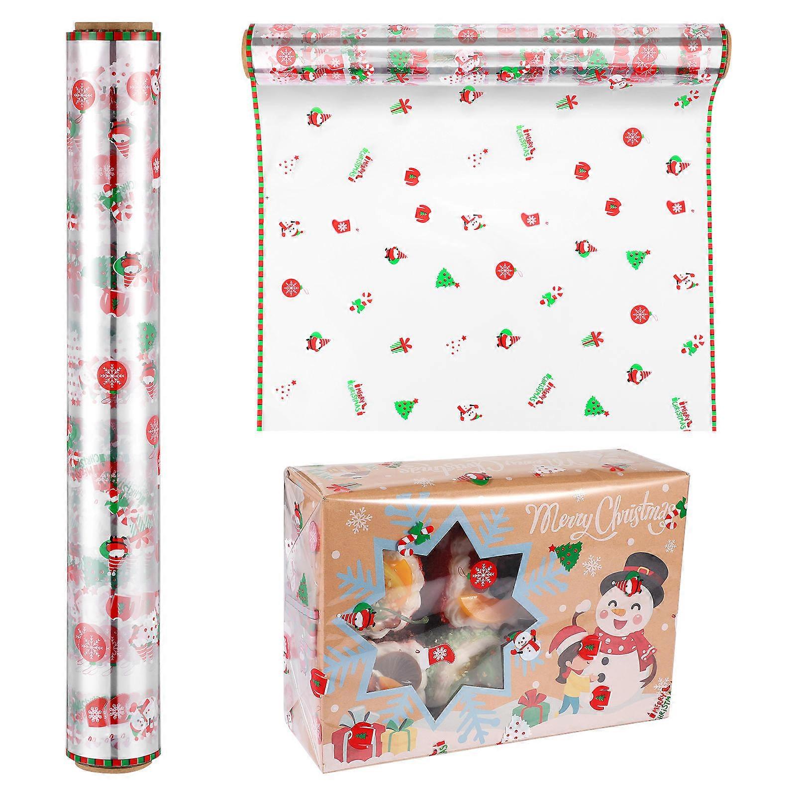Transparent Cellophane Wrap For Arts And Crafts 40cm X 3000cm Ideal For Festivals 5Pcs