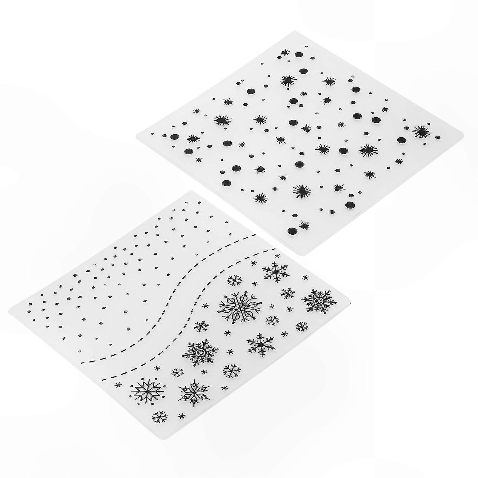 2-Pack Embossing Folders for DIY Crafting, Card Making, and Scrapbooking Tools