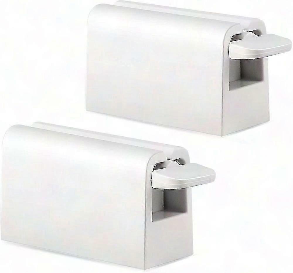Minimalist Toothpaste Tube Roller (2-Pack), ABS Plastic Toothpaste Squeezer, Eco-Friendly Toothpaste Dispenser - White