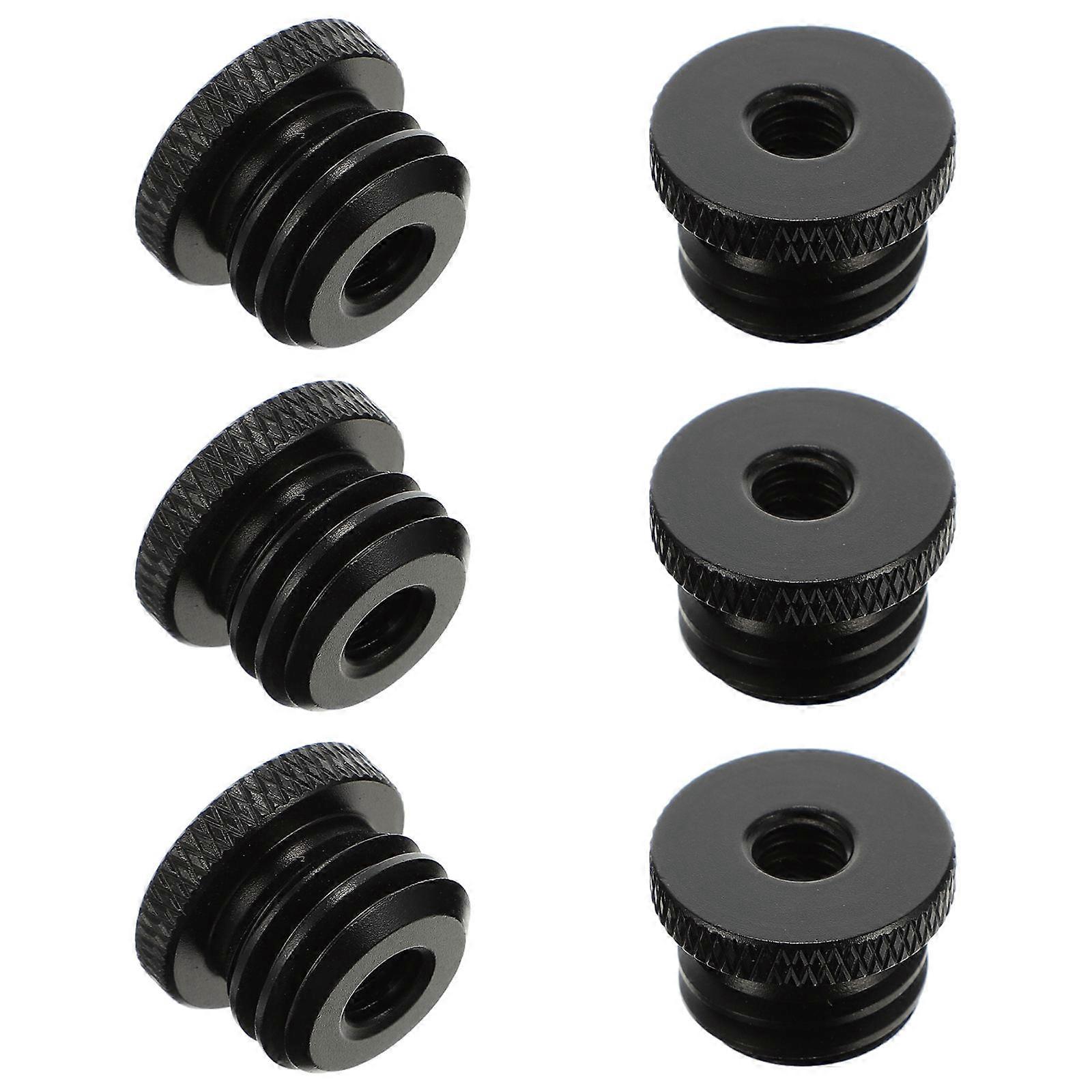 6pcs Microphone Stand Adapter Screw Female to Male Thread Durable Easy Installation Tripod Conversion Sturdy Non Slip Design