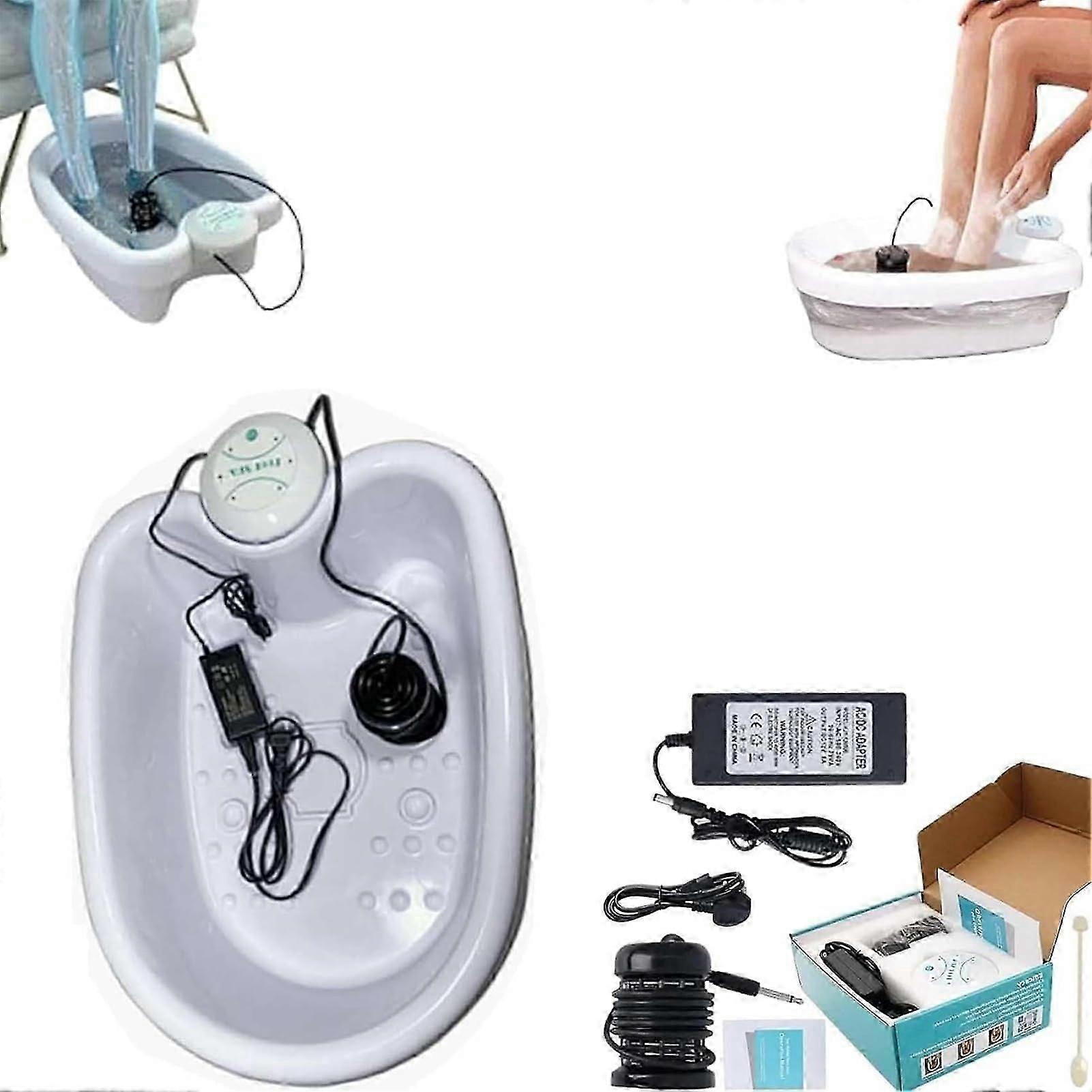 Portable Ionic Foot Bath Detox Machine with Super Duty Ion Array, White