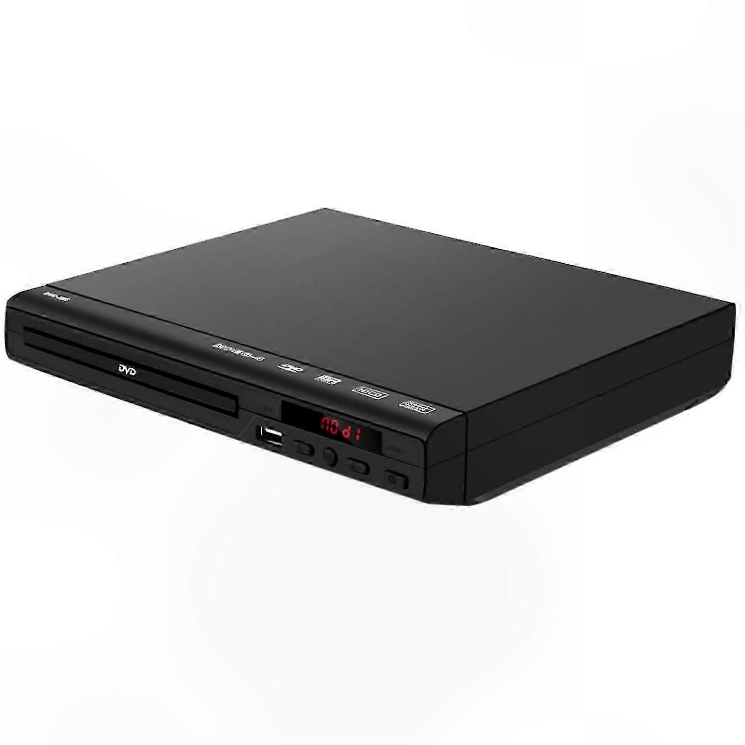 DVD Player with USB and AV Ports, Supports PAL/NTSC Formats, Plays DVD/CD Media, Includes Remote Control