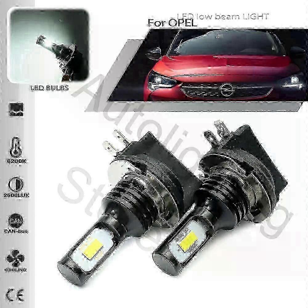 CANBUS LED headlights for Corsa D - H11B H9B H8B compatible bulbs