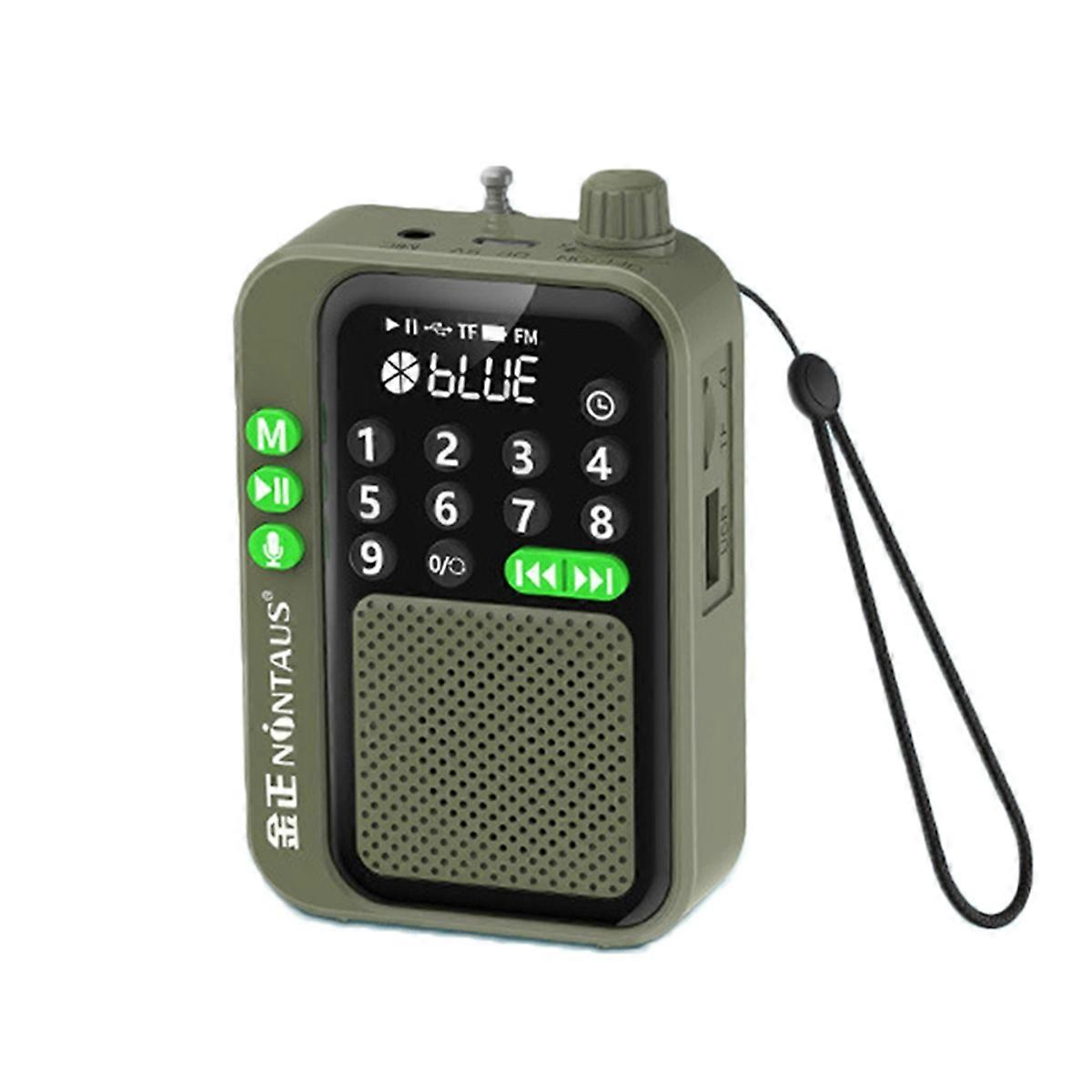 C90 Mini Pocket FM Radio Digital Radios Receiver Wireless Bluetooth MP3 Speaker with LED Display Re