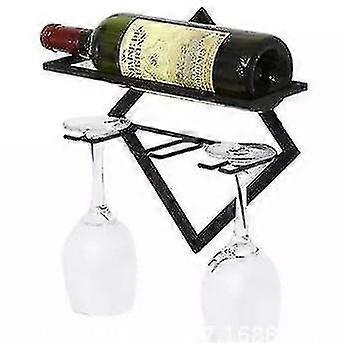 Upside Down Wall Mounted Wine Rack Bottle