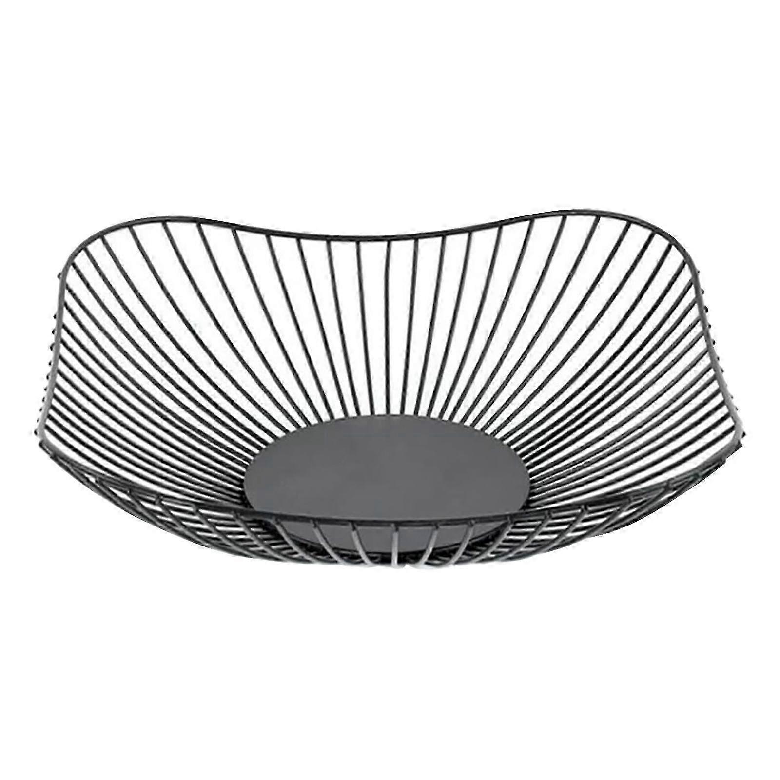 2025 Rectangular Metal Fruit Basket Stand for Kitchen Countertop