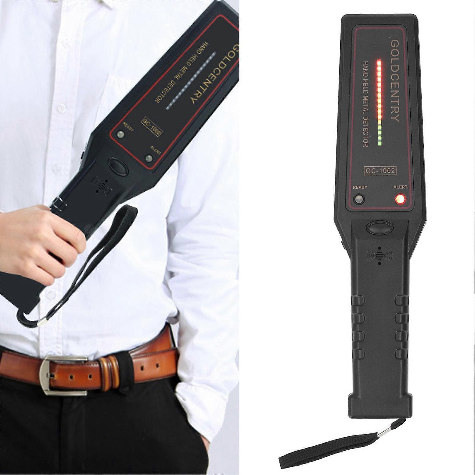Handheld Metal Detector with Vibration Buzzer, LED, 12cm Range