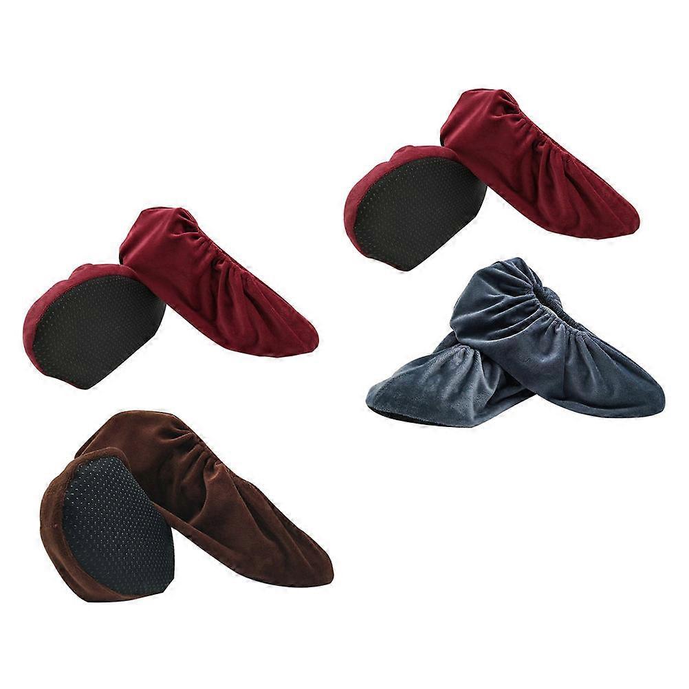 Outdoor Anti-Skid Shoe Covers For Household Use Assorted Color Durable 4 Pairs