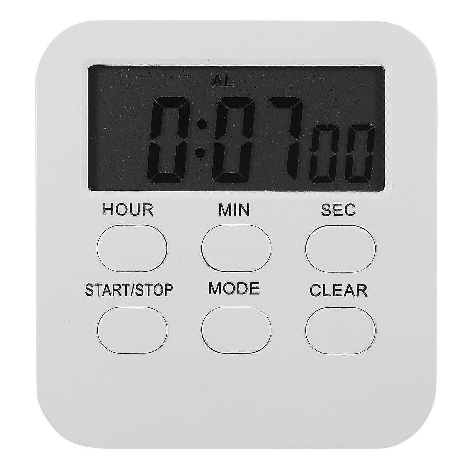 Portable Digital Display Timer for Families 8x7.3cm Plastic Study Timer 1Set