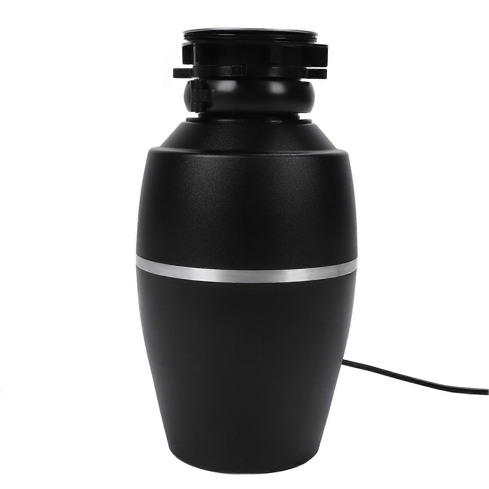Continuous Feed Garbage Disposal 1HP 1300mL Black 3800RPM Quiet