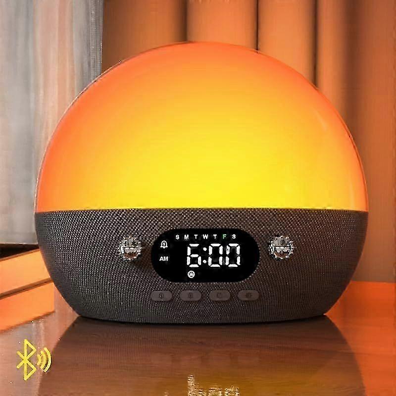 2025 Latest Model Sunrise Alarm Clock with Bluetooth Speaker, White Noise Sound