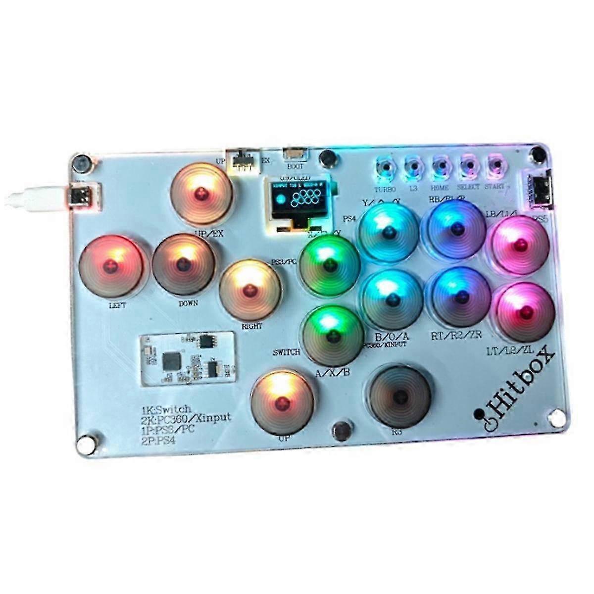 Controller ottimizzato Arcade Fight Stick Joystick Keyboard senza ritardi per PC e console di gioco