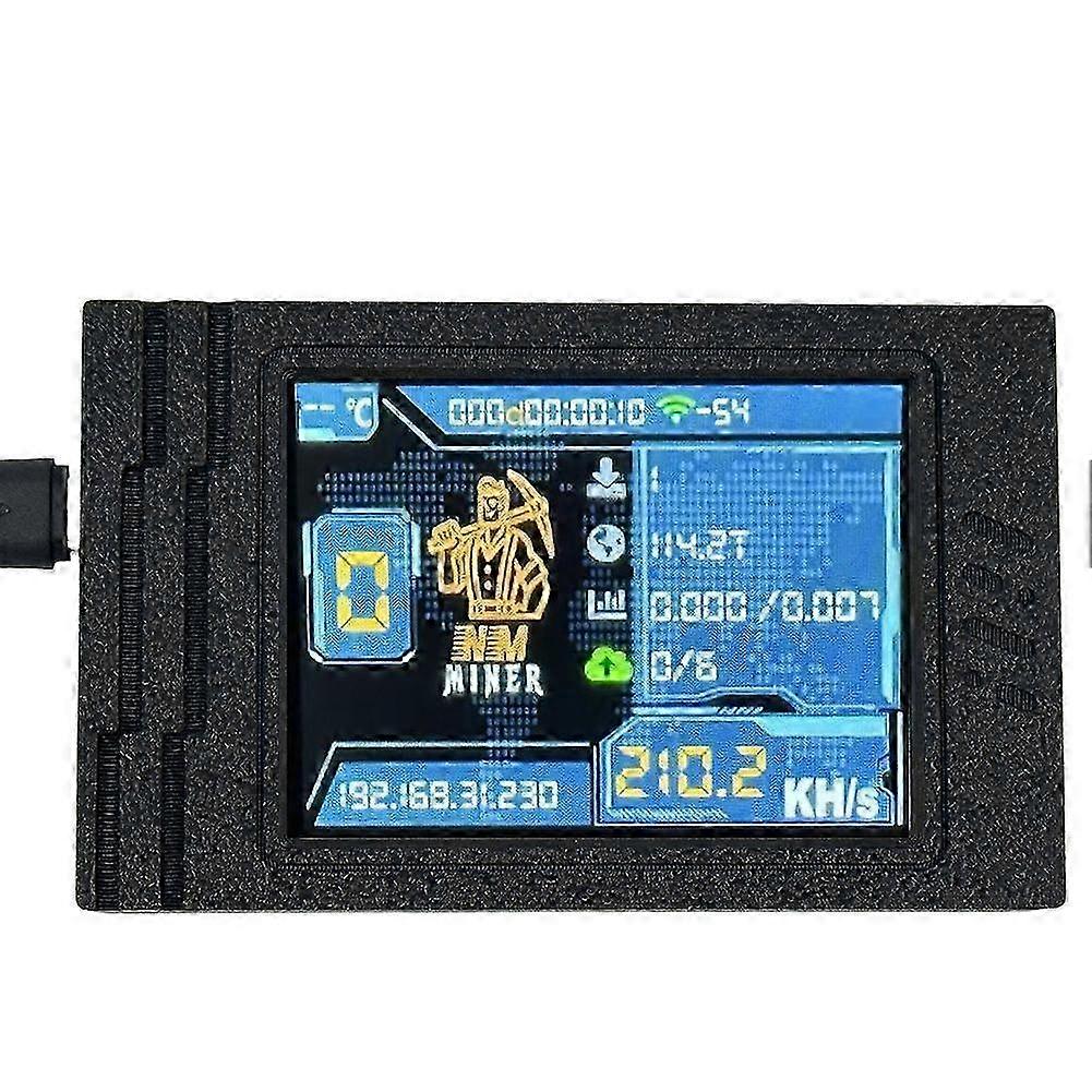 New: NMMiner NerdMiner 2.8 Inch Smart Display Bitcoin Crypto Lottery Miner  with Case Upgrade, 235KH/S
