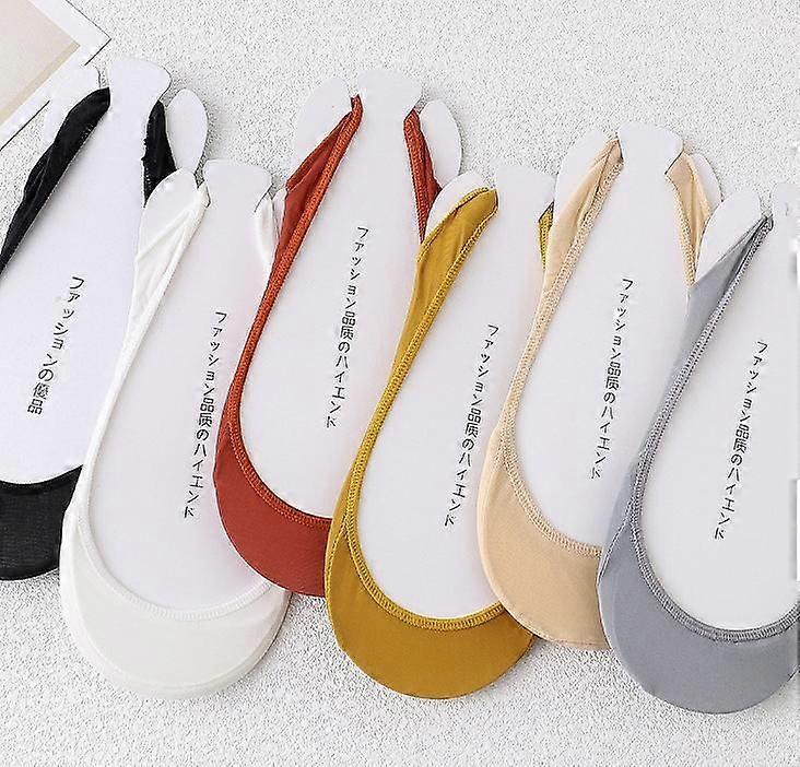 8pcs No Show Socks With Invisible Sling Back Women Low Cut Half Toe Topper Socks With Non-Slip Straps For Heels Assorted Color