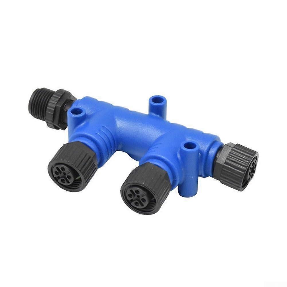 Marine M125P T Splitter Connector IP67 Waterproof For NMEA 2000 Network Cable Adapter 37 Way Drop 1 Male To 3 Female