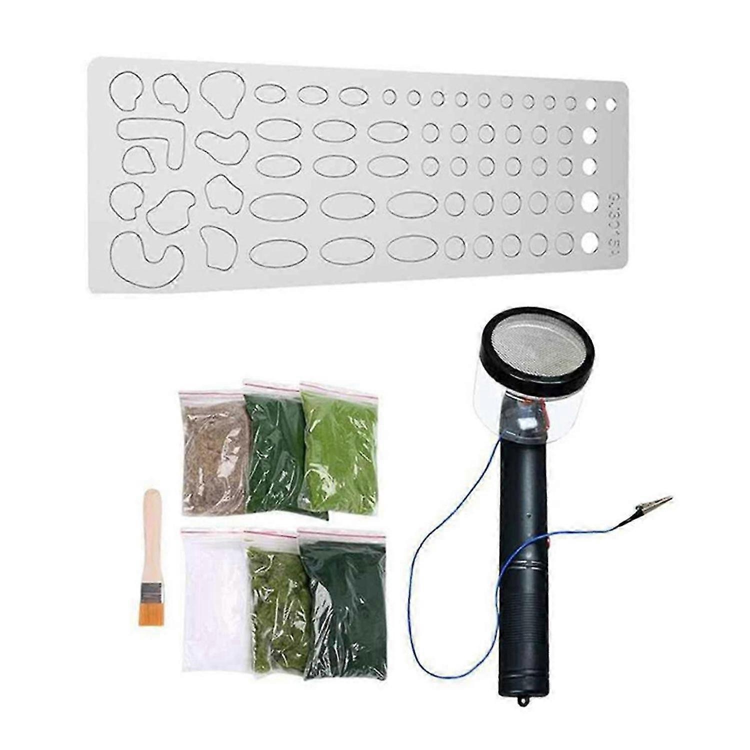 Static Grass Flocking Applicator Electrostatic Grass Planter Electrostatic Flocking Machine Sand Table DIY Tool