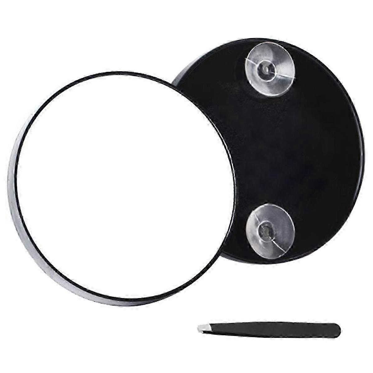 Compact Magnifying Mirror with Suction Cup Travel Makeup Mirror