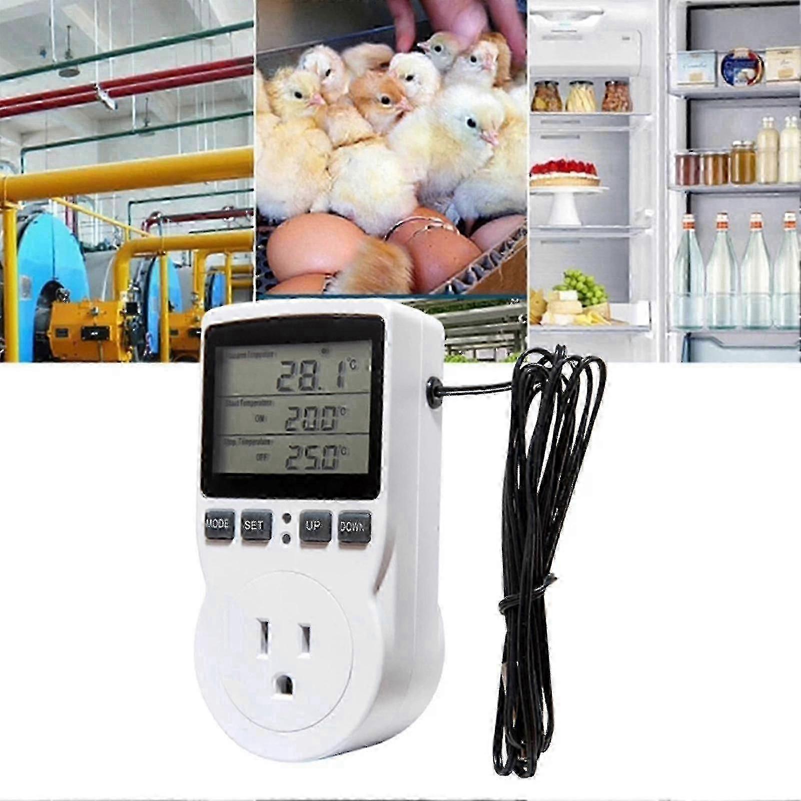 Temperature Controller 16a 230v Large Screen Lcd Display Digital Thermostat Socket Outlet For Heat Mat Walkbee SZRH A-F 2025