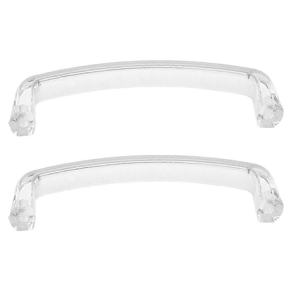 Acrylic Cabinet Pulls Clear Drawer Handle for Wardrobe 2Sets