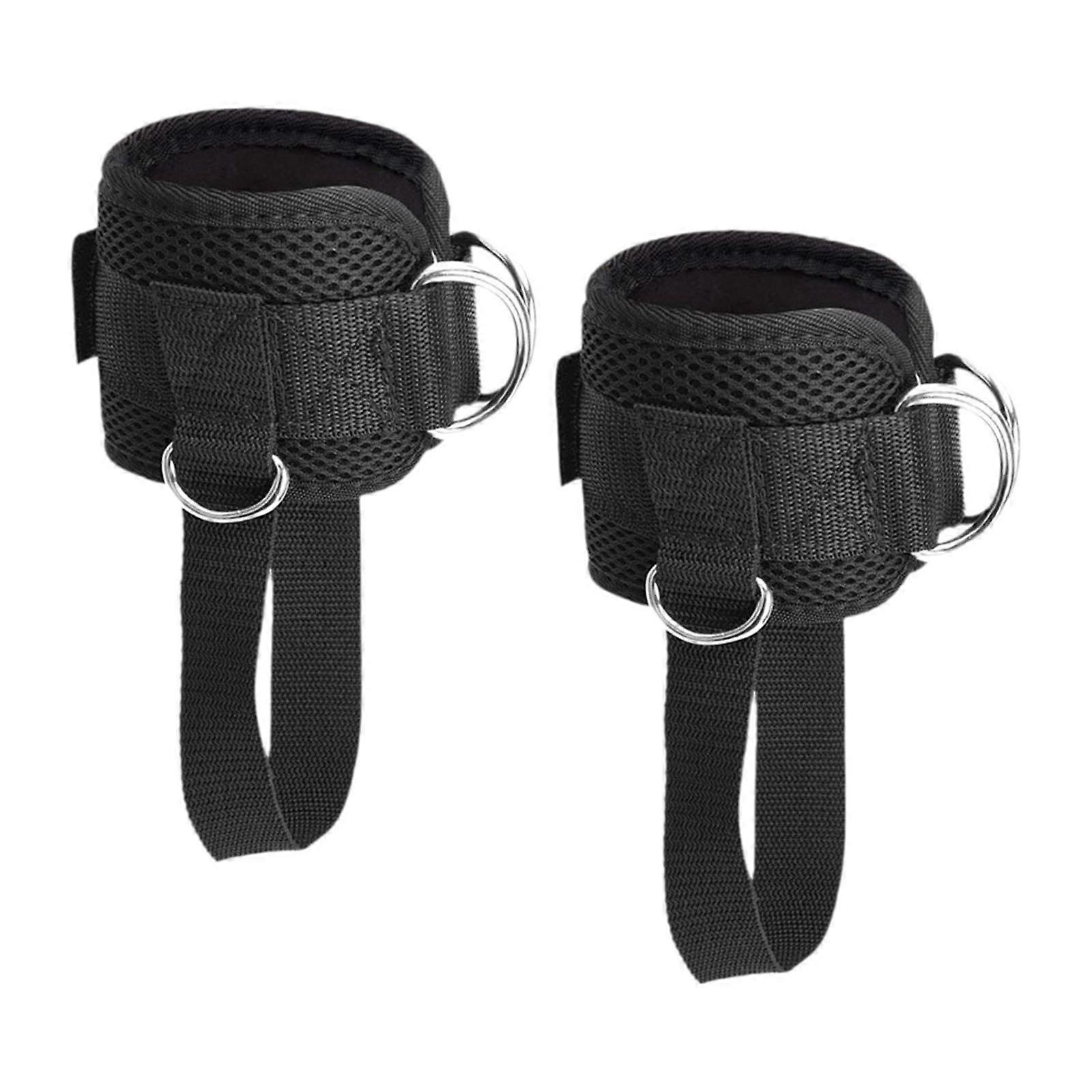 Ankle Belts for Cable Machine Set of 2 Ankle Cuffs for Kickbacks and Leg Exercises