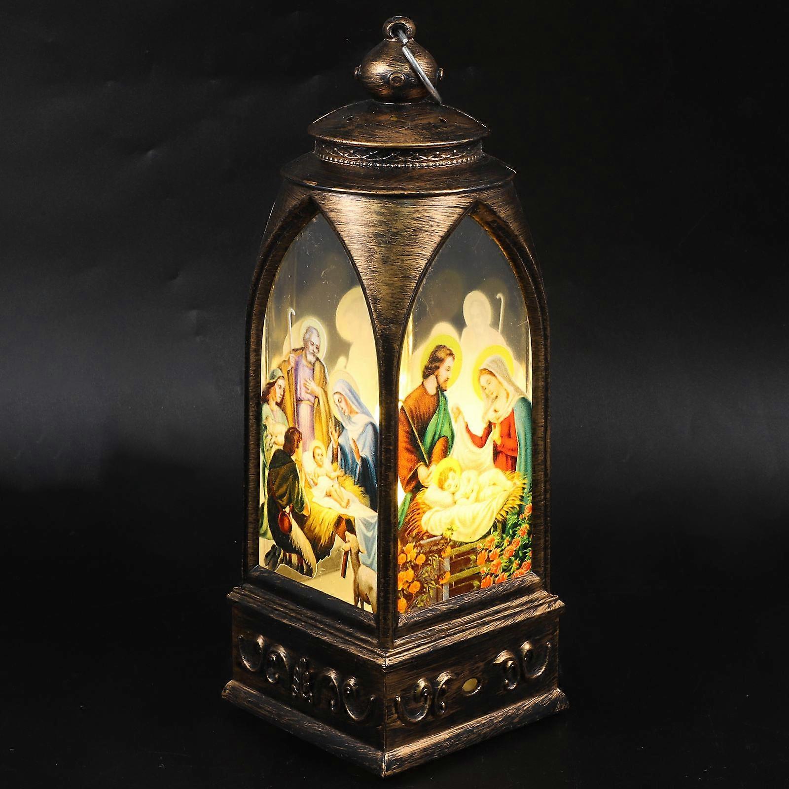 Christmas LED Lantern Decorative Hanging Lantern for Home Decoration Without Battery