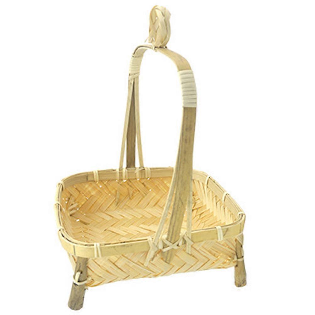 Bamboo Containers Woven Storage Basket for Home Use with Bamboo Material